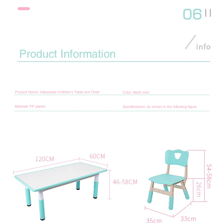 JAYA High Quality School Classroom Seating Daycare Nursery Furniture Preschool kids chair Adjustable Plastic Chair with CE