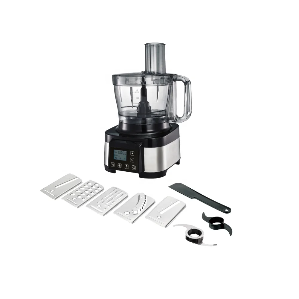 Stainless steel housing Food Chopper, 1000W 3.5L Digital control multi-functional Food mixer and Food processor