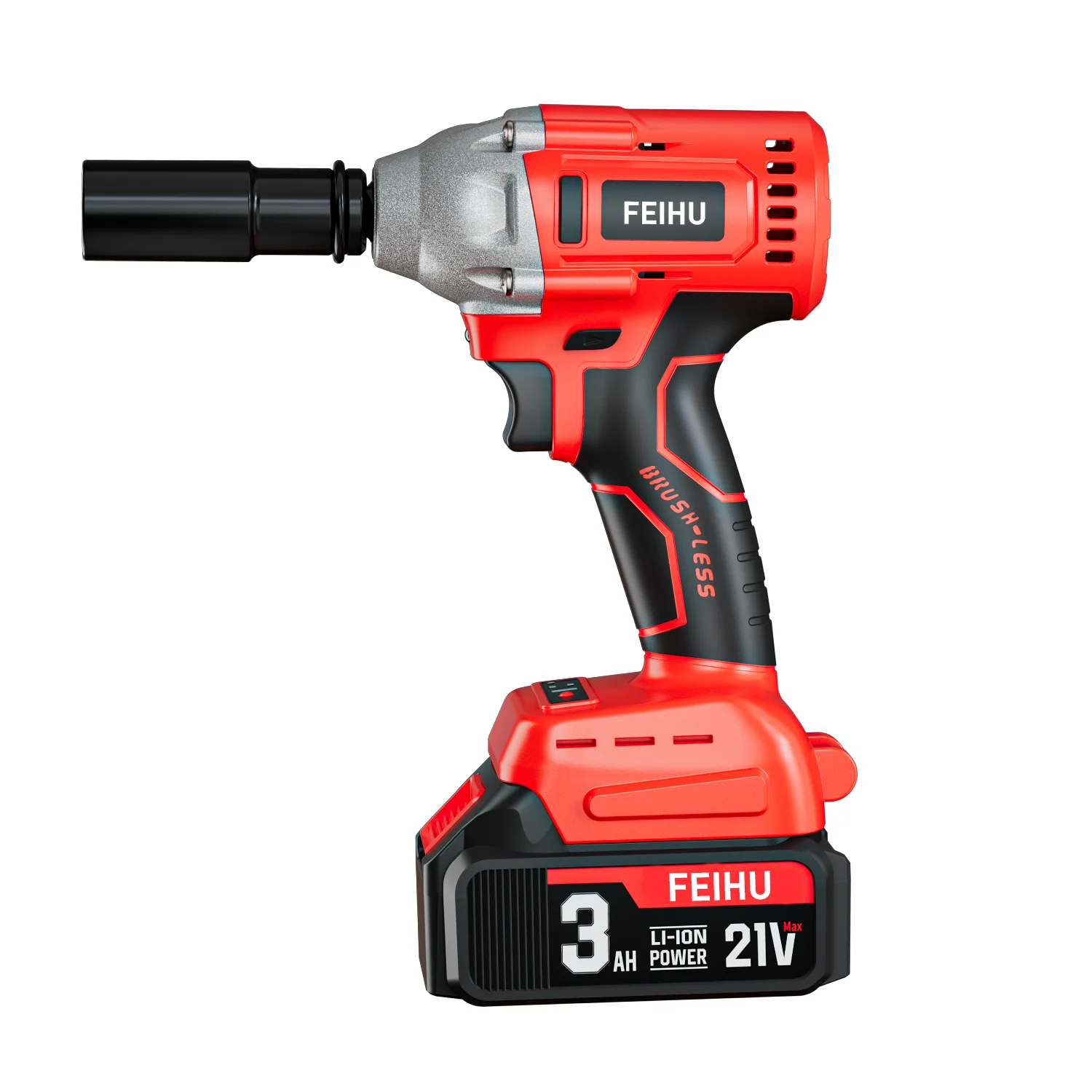 High Quality Battery Power Drilling Machine 21V Cordless Tools Impact Wrench Product Brushless Electric Wrench Electric Spanner