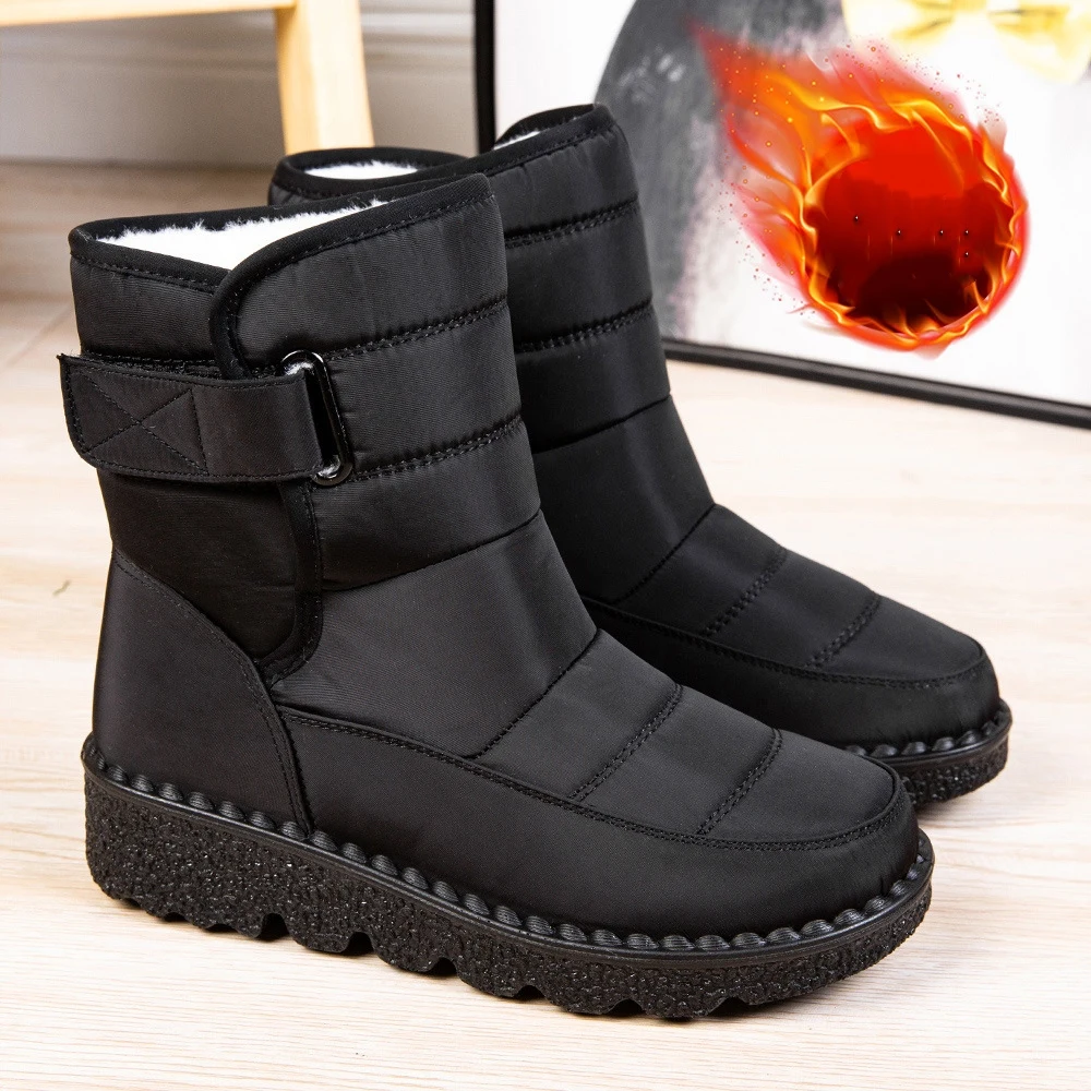 Factory Custom New Outdoor Winter Polyurethane Warm Casual Shoes Boots Women Fur Snow Boots for Women