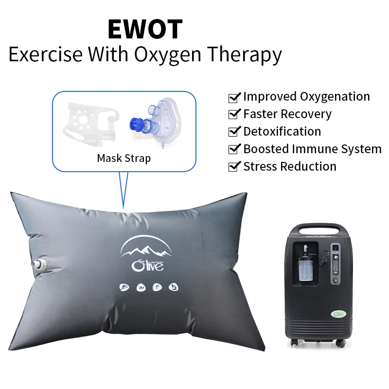 2024 Portable Oxygen Therapy 500l 1000l Oxygen Mask Reservoir Bag 10l Oxygene Concentrator for EWOT Training System