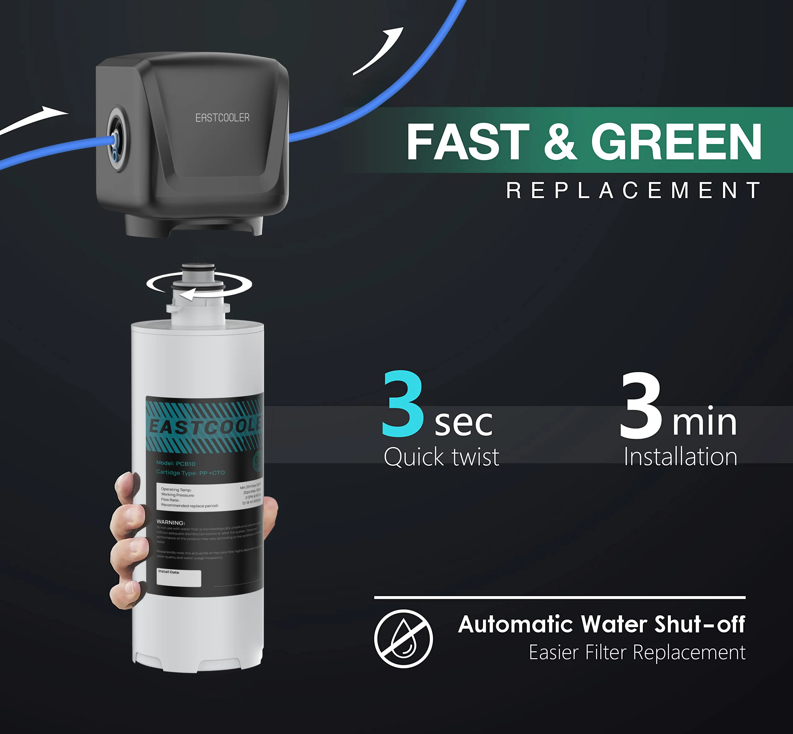 Peace Of Mind Clean Water Enhancing Quality Clever Water Filter Under Sink At Home