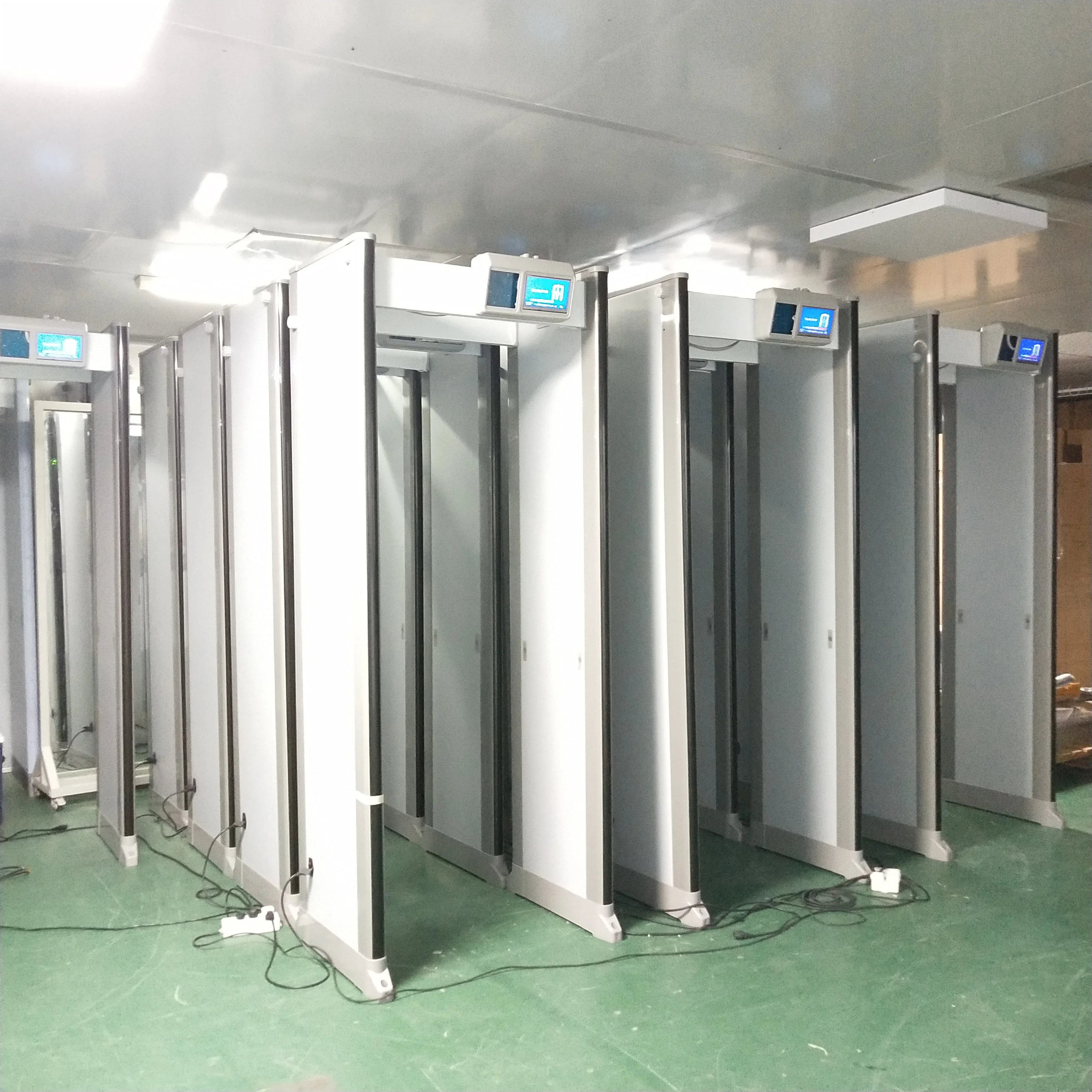 2 in 1 Door Frame Temperature Measurement Gate Walkthrough Metal Detector with Thermal Scanner
