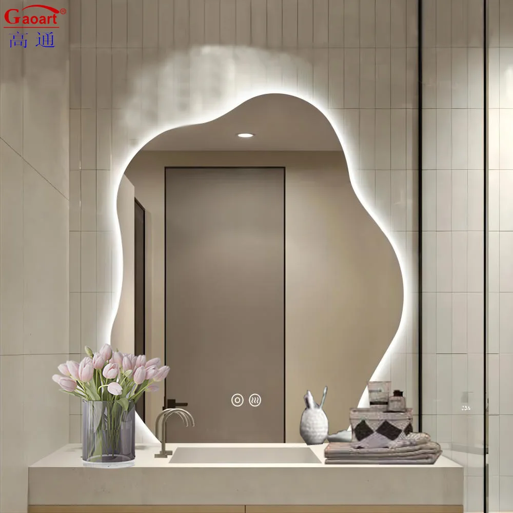 Bath Room Smart Fitness Backlit Espejo Inteligente Infinity Round Shower Bathroom Led Light Mirror