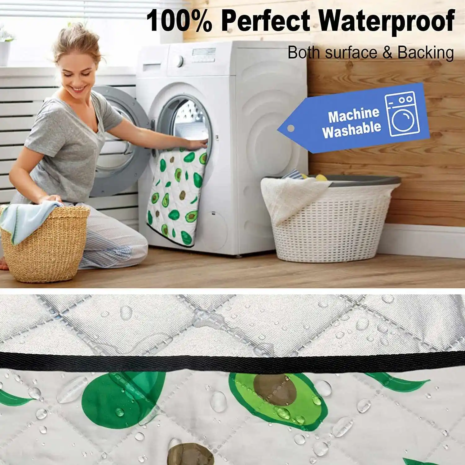Wholesale Outdoor Foldable Camping Beach Mat Waterproof Sand Free Picnic Mat With Easy Handle