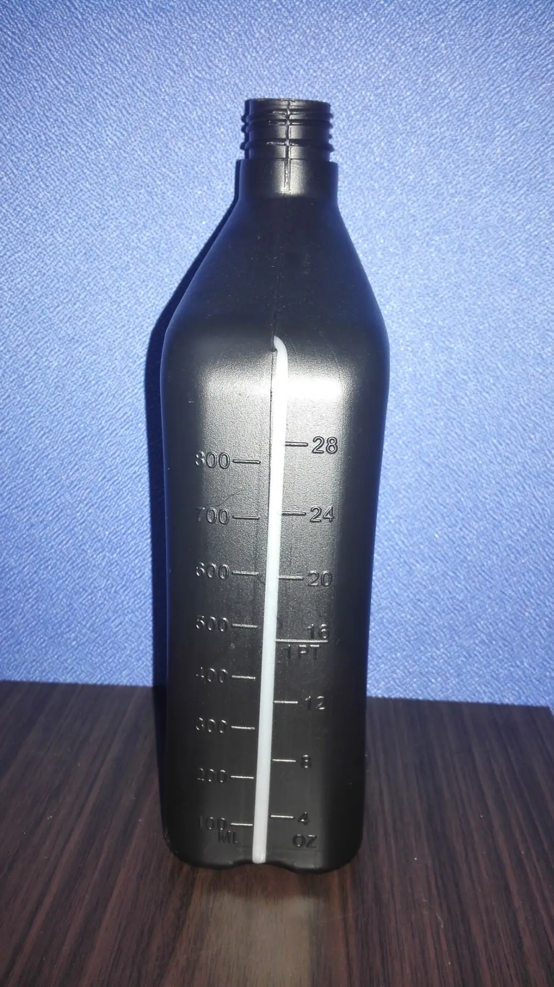 Customer Design Plastic PE 1L Black Gasoline Engine Oil Bottle