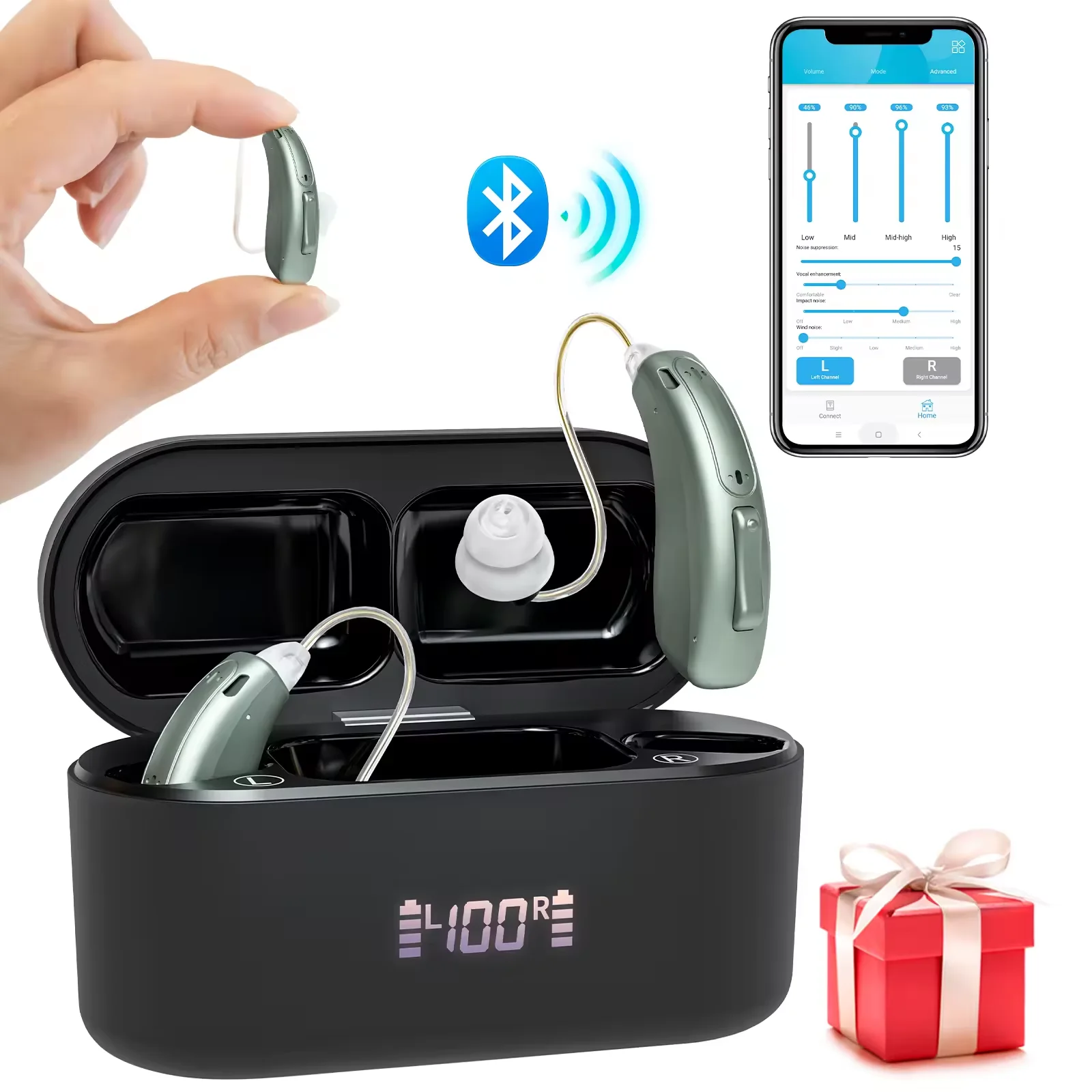 Audiometer Manufacturer Rechargeable Hearing Aid Ric 16 Channel Bte Hearing Aid For The Deaf Seniors Invisible Mini Hearing Aids