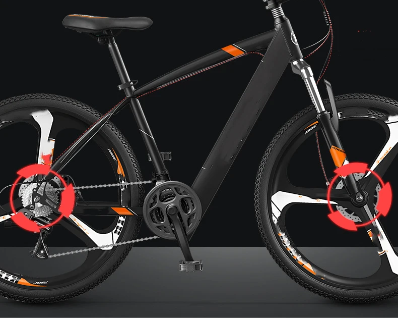 Hot sale 7 Speed 500W LCD meter 26 inch tire electric bike High carbon steel frame 36V 8AH Electric mountain Bike