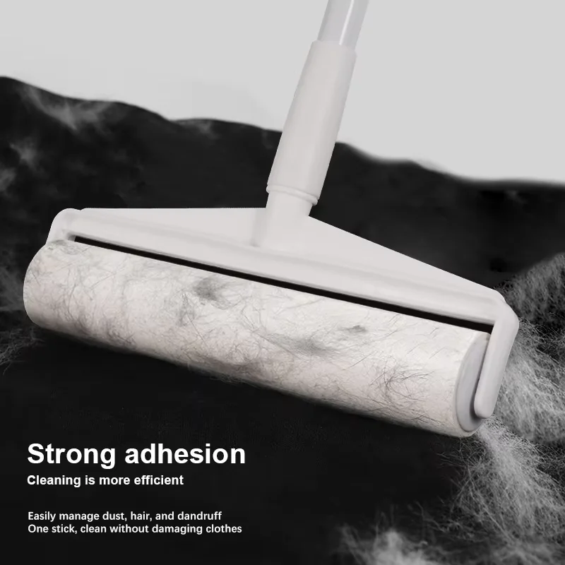 2024Top Ranking Custom Self-Cleaning Reusable Carpet Cat Fur Pet Hair Remover Brushes Plastic Lint Roller for Cat Fur Cleaning