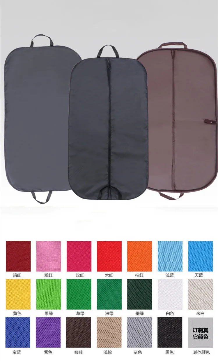 Vietnam factory RPET non woven eco-friendly foldable garment bag suit cover dustproof bag
