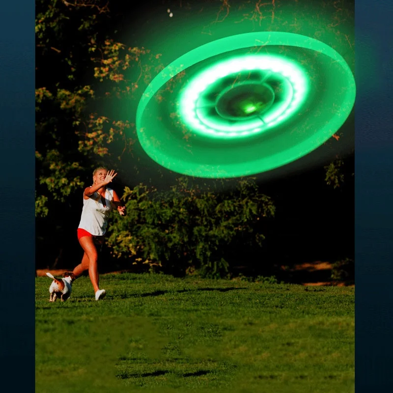 Rechargeable Flying Disc Type-c interface Led Flying Disc toy 8 lighting modes Led Outdoor Sports Frisbeed