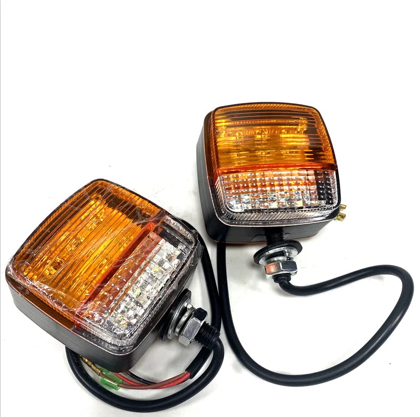 
HELI Forklift Part LED Forklift Double-sided turn signal Lamp 12-80V with 3 Wirings 