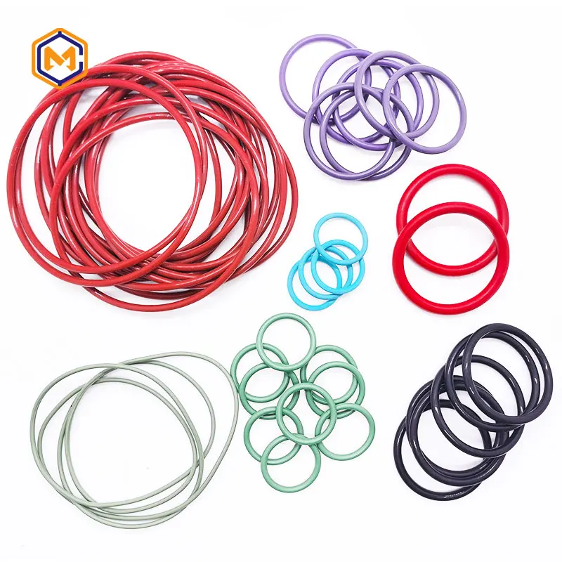 Colorful Silicon Rubber O-Ring Silicone/VMQ Thickness 1mm 1.5mm OD4/5/6/7/8/9/10mm O Ring Seal
