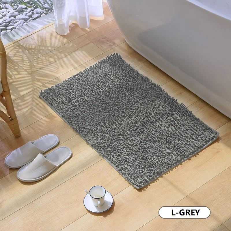 (CHAKME) popcorn bath mat microfiber 950g square-meter chenille bathmat fabric bathroom mat