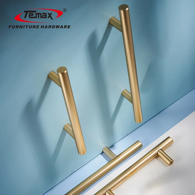  Современные дверные ручки Temax для шкафа черная дверная ручка из нержавеющей стали SS8925