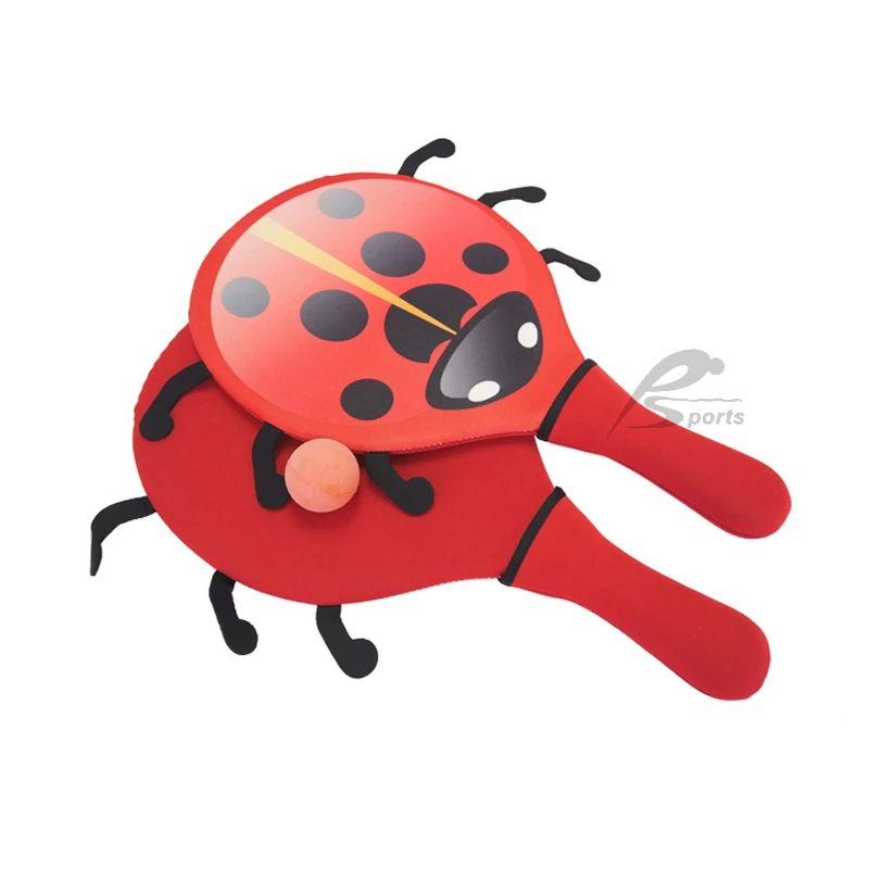 
Sport equipment coccinella shape tennis racket ball set beach paddle 