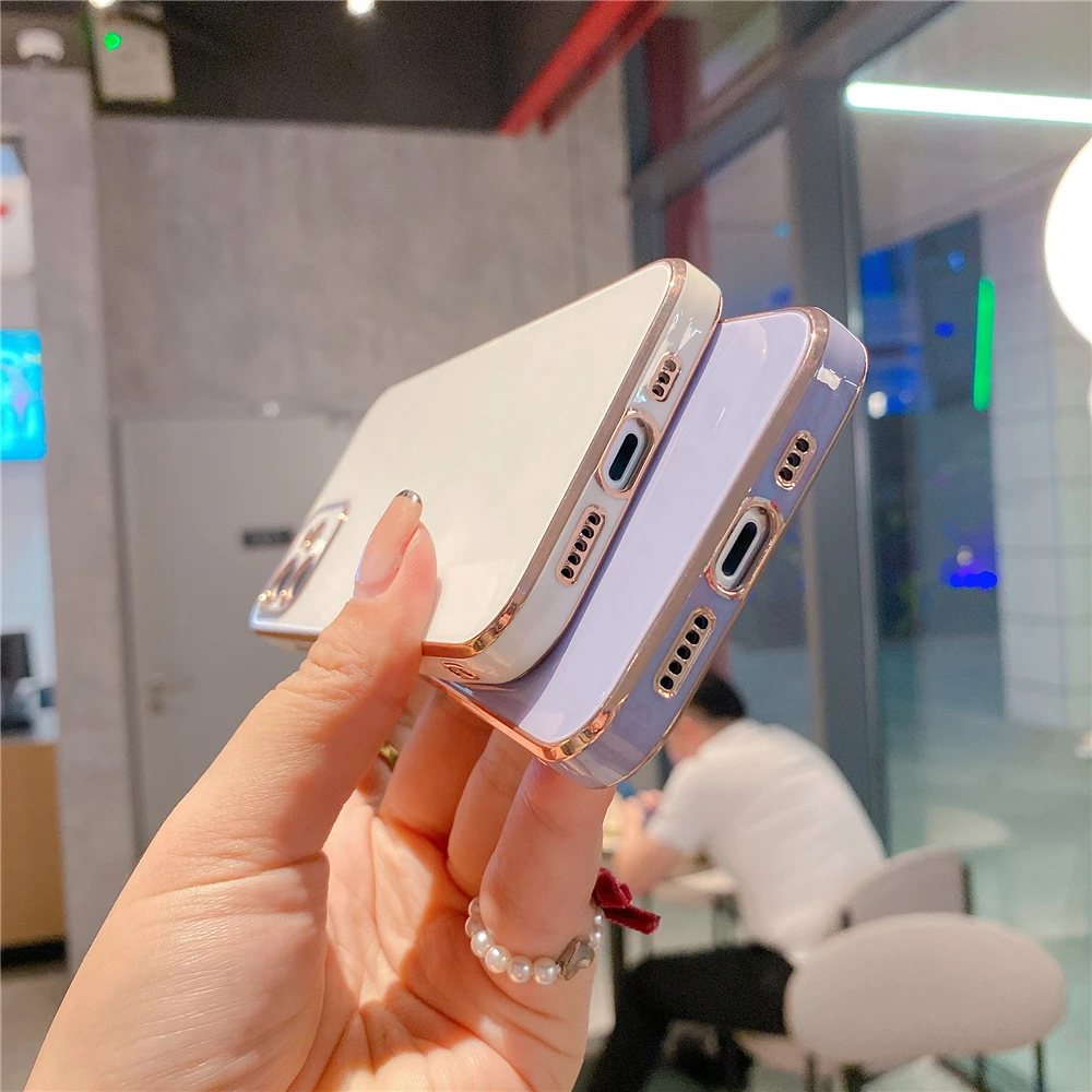 Candy color electroplated Silk screen protective precision camera glass case for iPhone 13 Series