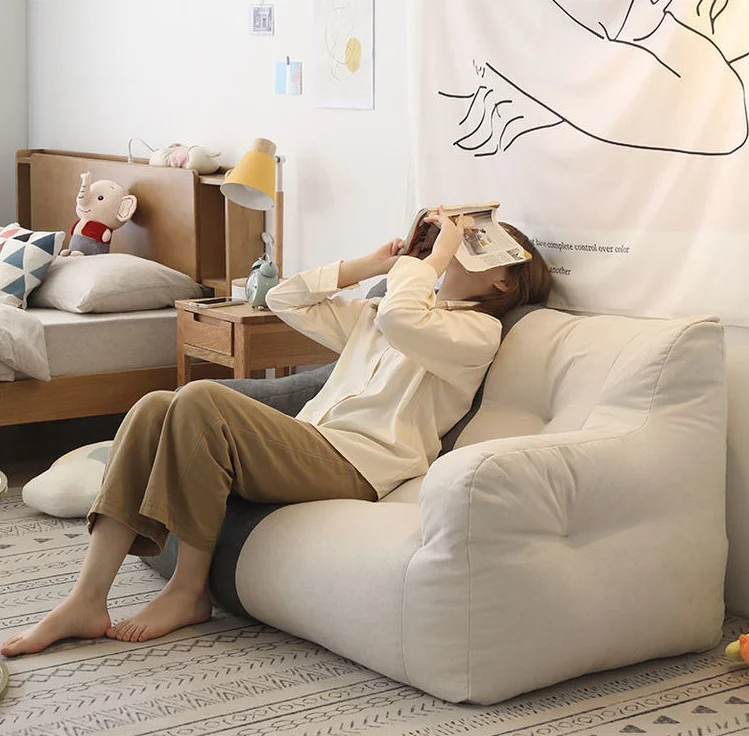 Wholesale Comfortable Indoor Relaxing Bean Bag Sofa Bed With Arm Chair Comfortable Chairs