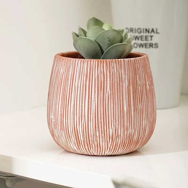 Nordic garden bonsai pot home decoration indoor and outdoor flower pot planting frame bulk cement flower pot