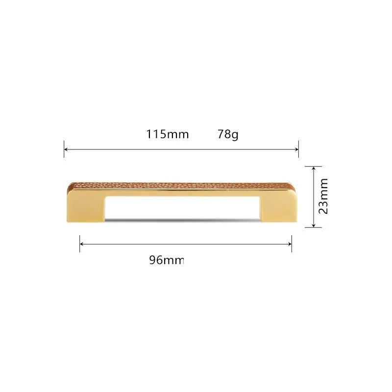Door Pull Hand  Furniture Handles Knobs Light Luxury Leather Wardrobe Modern Cabinet Handle Black Long Handle
