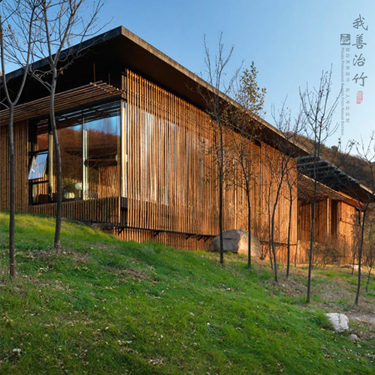 Custom Handmade Bamboo House Free Design and Installation of Landscape