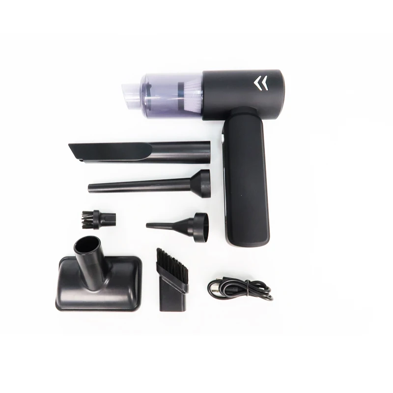 Portable Car Vacuum Cleaner with Large Suction Household Charging Powerful Brushless Handheld Dust Blower Small and Convenient