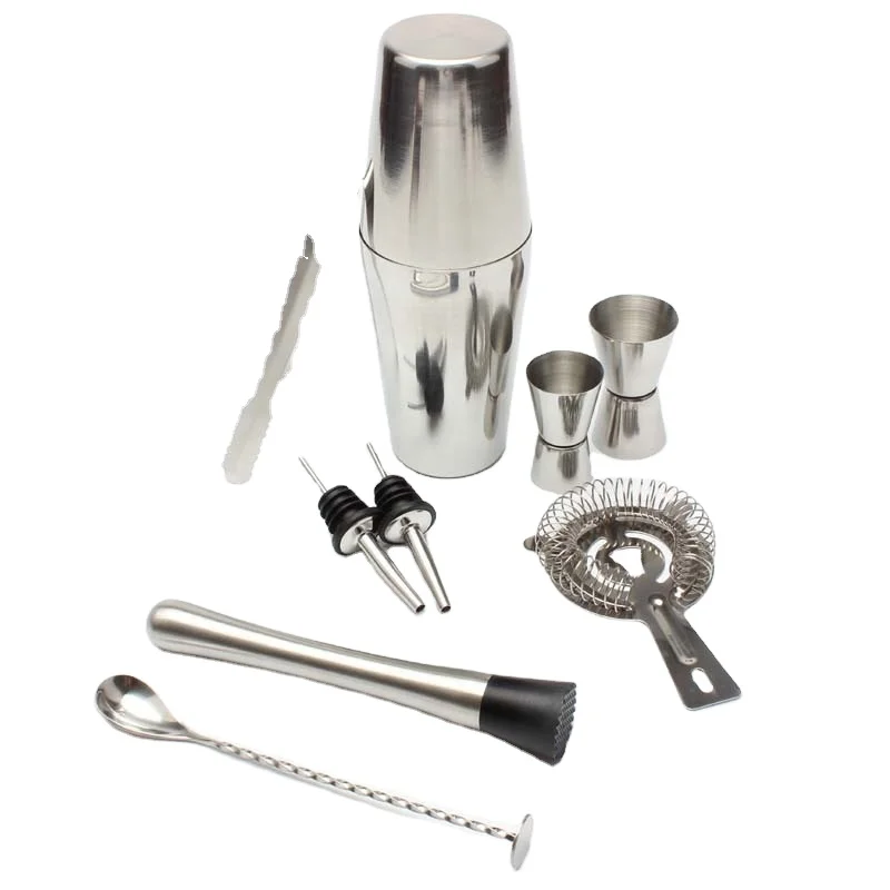 Набор бармена Boston, шейкер из нержавеющей стали, коктейльный шейкер, набор инструментов для барной вечеринки