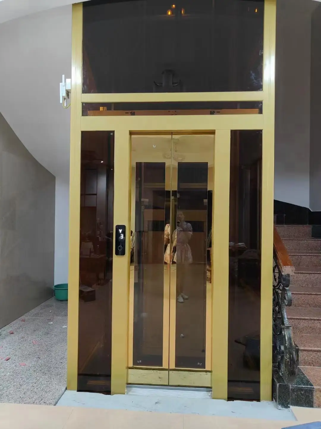 2-4 Floors Portable Home Lift Small Home Elevator Hydraulic Residential Stair Lift For Homes Villa