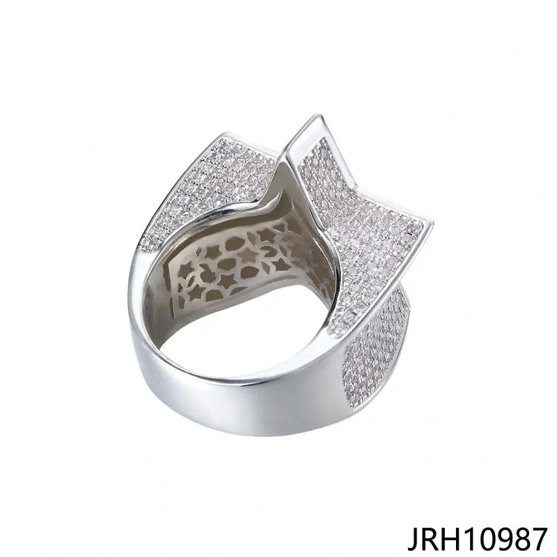 anillo hip hop rings hip hop jewler gun black and rose gold plated hip hop ring