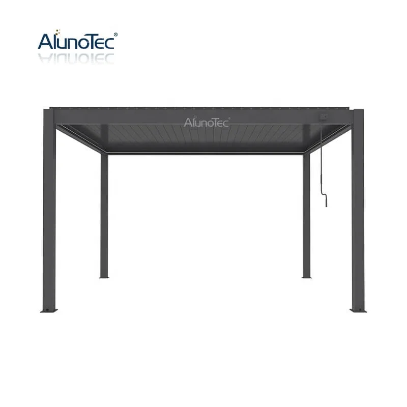 Wholesale Outdoor Garden Aluminium Bioclimatic Pergolas Gazebo Motorized Louvered Waterproof Pergola