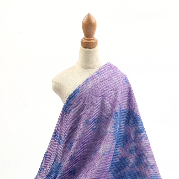 Лидер продаж, Модная трикотажная ткань в рубчик, поли спандекс с окрашенной подушечкой для лета