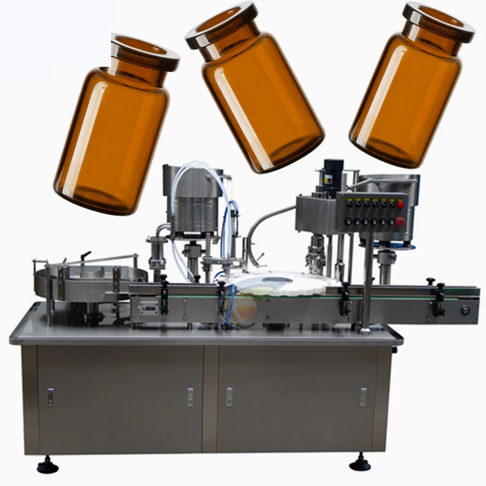 Quality assurance automatic 2 nozzles 5ml 10ml 15ml glass vial filling machine