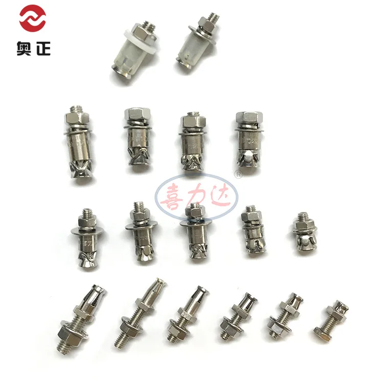 Stainless steel 304 screw back bolt stone curtain wall accessories undercut anchor