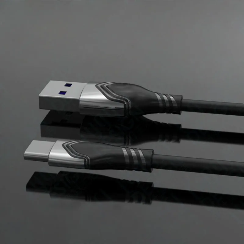 Zinc Alloy USB data cable manufactured by China USB data cable factory for mobile phones