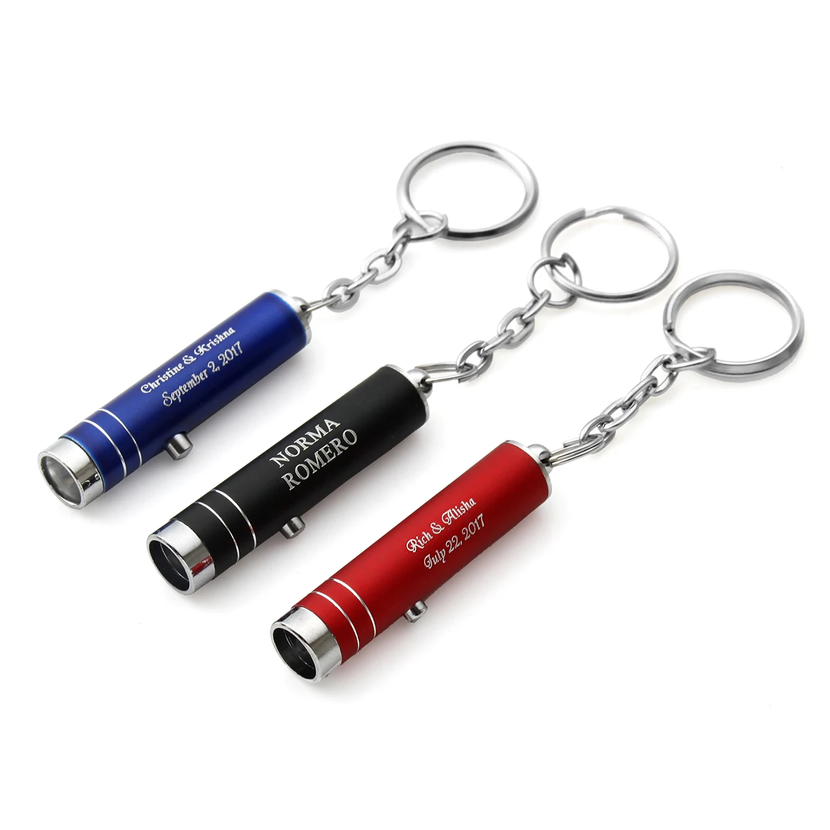 Personalized Ultraviolet ID Passport Currency Detector Key Chain UV Purple LED Flashlight Keychain Engraved Metal Keyring Gifts