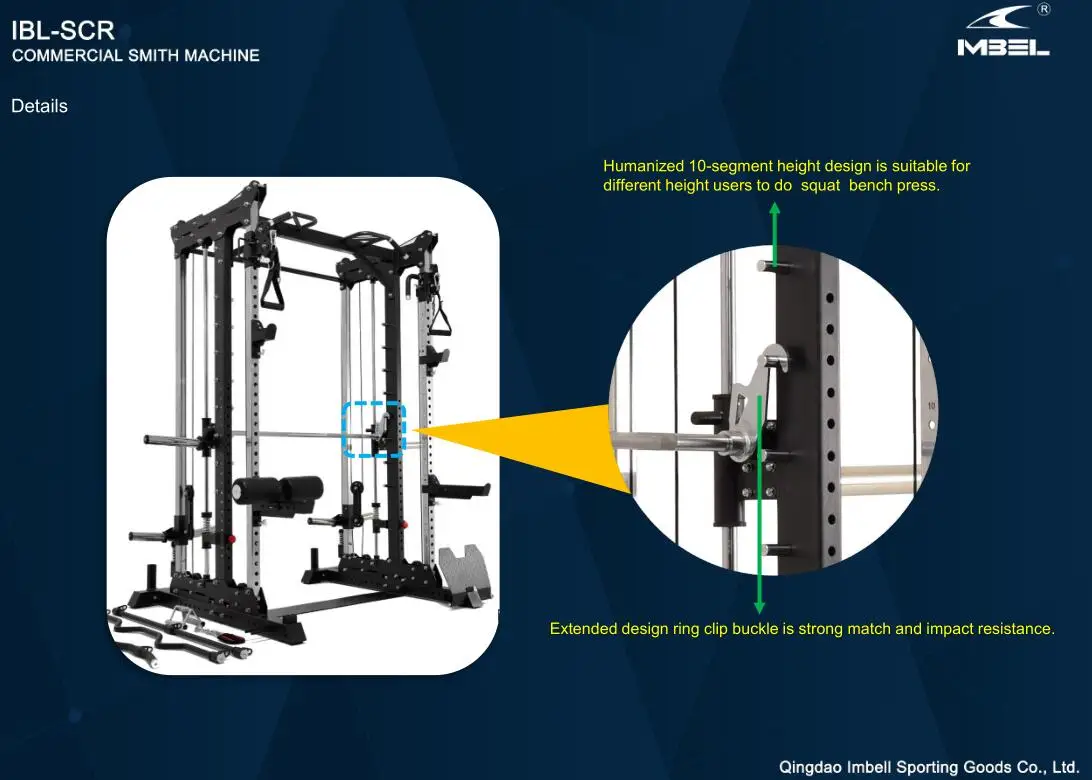 Strength Machine Heavy Duty Commercial Smith Machine For Club