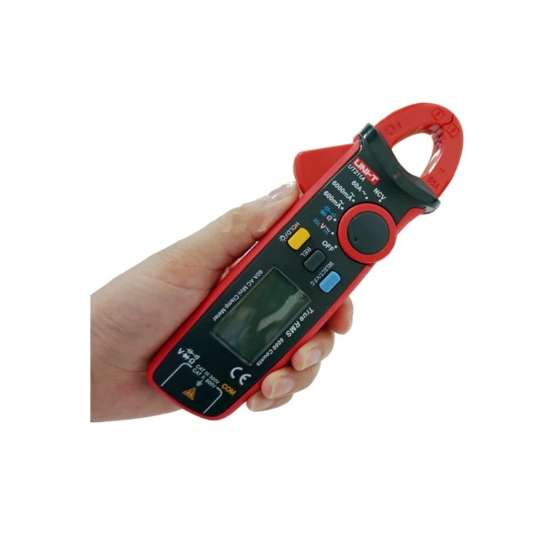 UNI-T UT213A Handheld Digital LCD Clamp Meter Multimeter Voltage AC Current Resistance Capacitance Diode Continuity NCV Measure