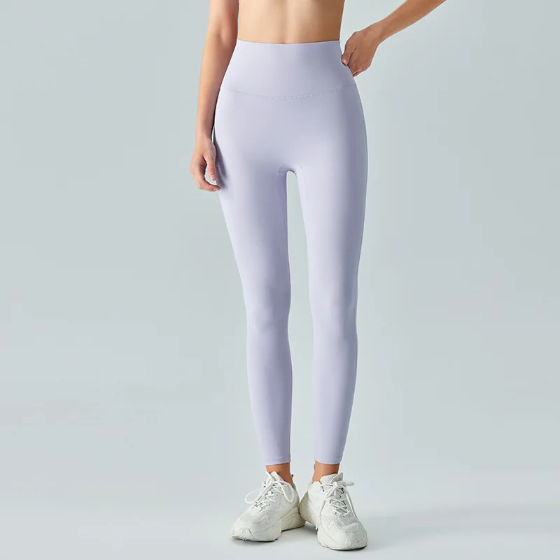 New nude high-waisted abdominal lulu yoga pants peach butt lift lulu yoga leggings running fitness skinny lulu sports pants