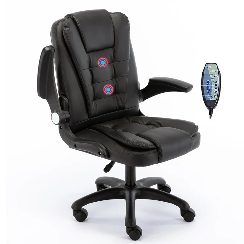 Домашнее КОЖАНОЕ МАССАЖНОЕ КРЕСЛО для руководителей Charmount, подъемное вращающееся кресло с подставкой для ног, регулируемое настольное кресло, офисное кресло