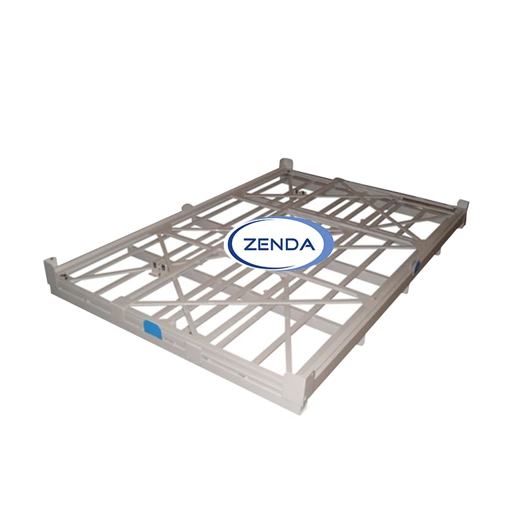 Easy Installation Stackable Storage Steel Collapsible Rack Enclosure Wire Mesh Pallet Cage