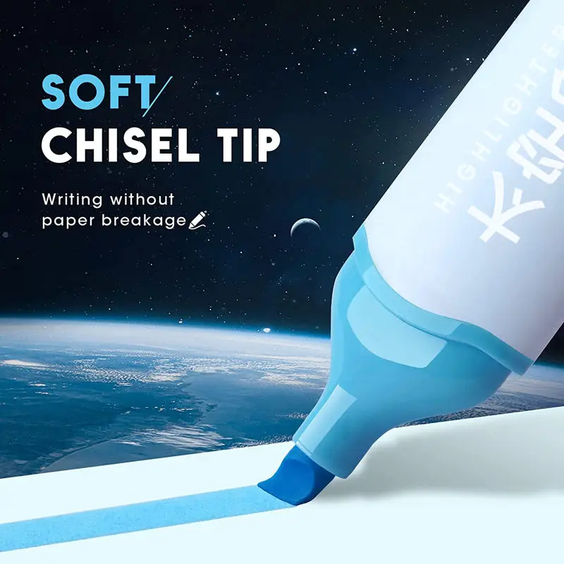36pcs/box Soft Tip Highlighter Light Color Kawaii Marker Pen DIY Photo Album Journal Fluorescent Pen Student Stationery