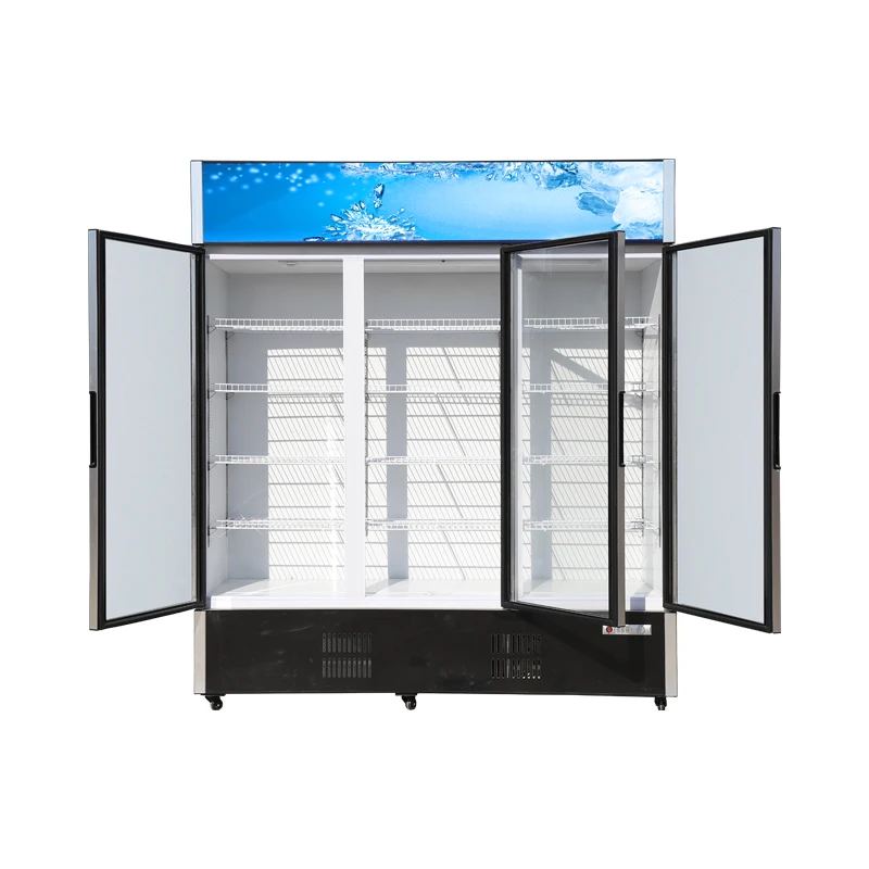 Single Temperature 3 Glass doors freezers Commercial Refrigeration Equipment display freezers fridges