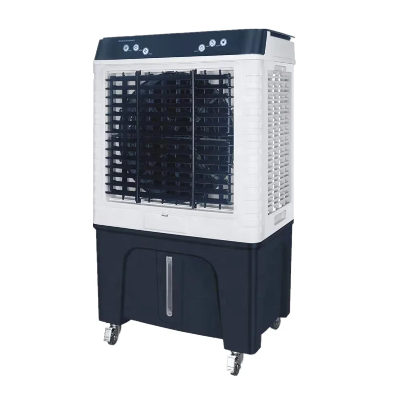 two stage evaporative peltier room air conditionermachine with 120 degrees automatic swing