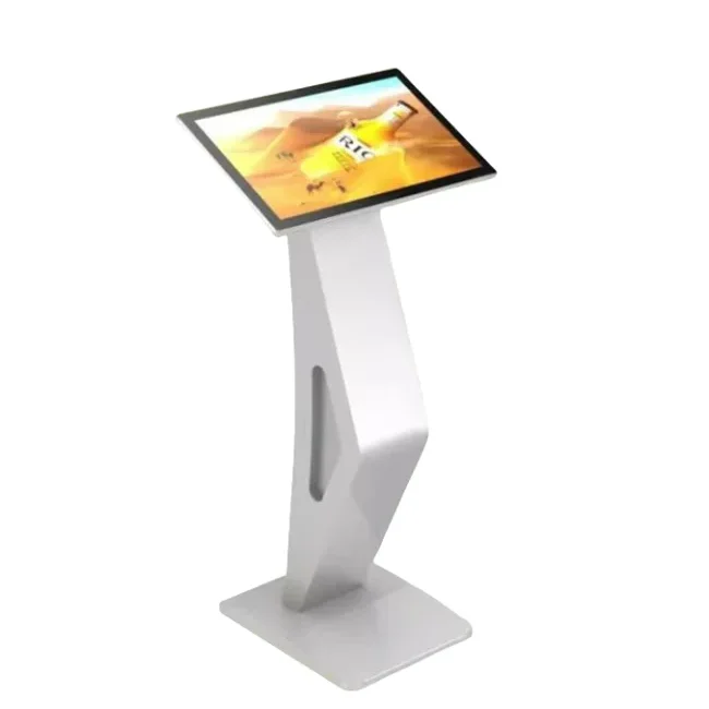 21.5  Inch  Interactive Lcd Panel Floor Standing Digital Information Display All In One Pc Touch Screen