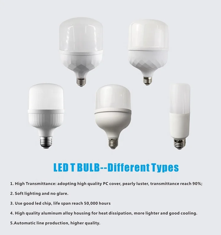 Modern Design T Led Bulbs T80 20W E27 B22 IC Constant Current Energy Saving Light