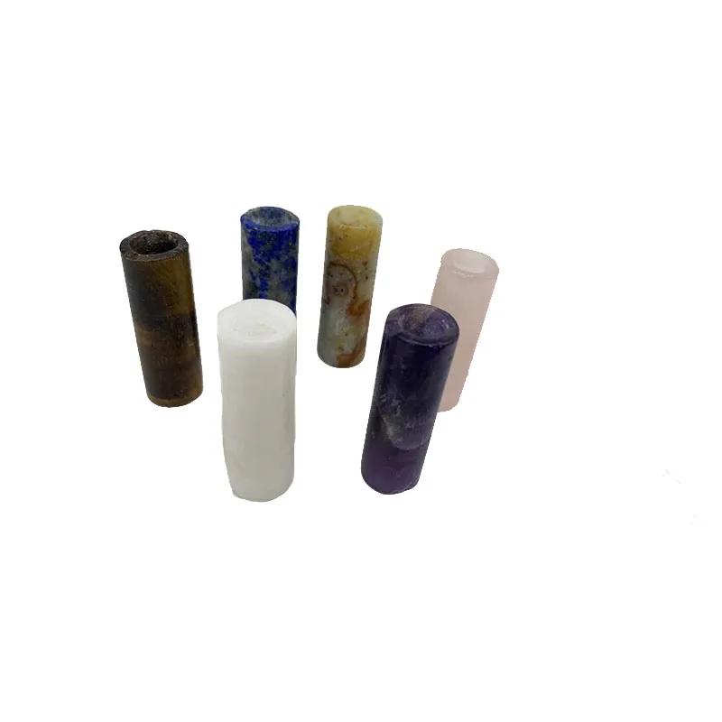 Customizable natural jade cigarette pipe for smoking energy stone cigarette holder