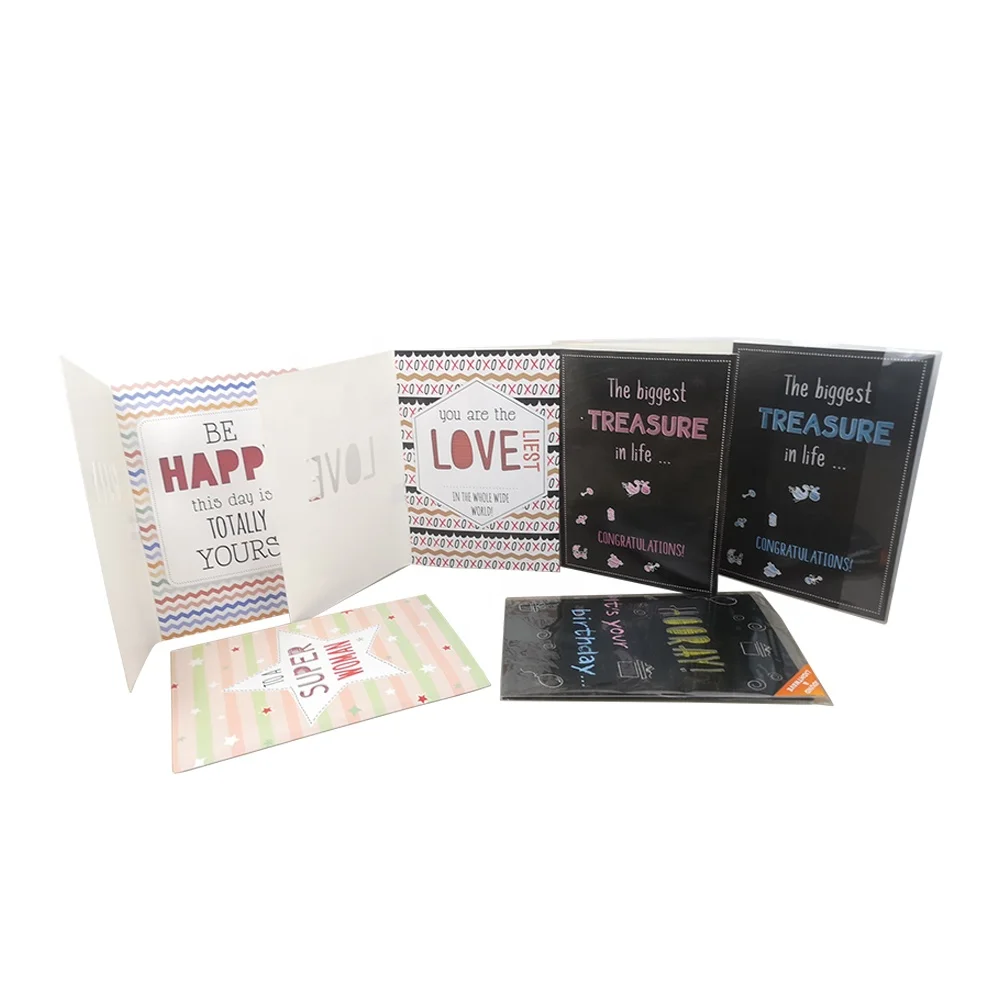 2022 popular voice record music greeting card birthday gift cards with full 4C color printing
