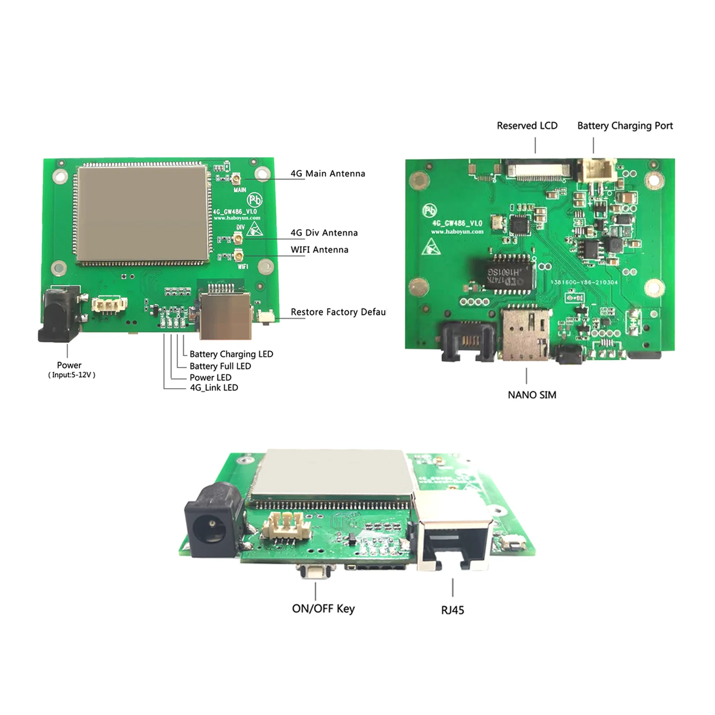 4G Wireless Module Cat4 Cheap Mobile Bonding Router Board with Sim Card LTE Wifi Modem Module
