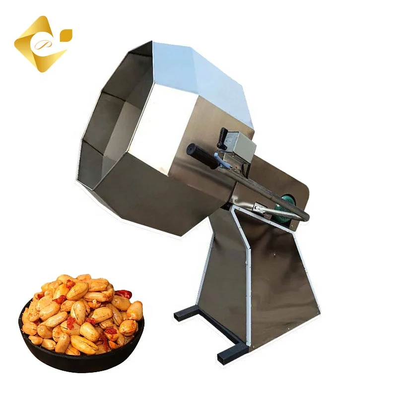 Big Capacity Eight Square Flavoring Machine Seasoning Making Machine For Flavoring Snacks Food And Fried Chips