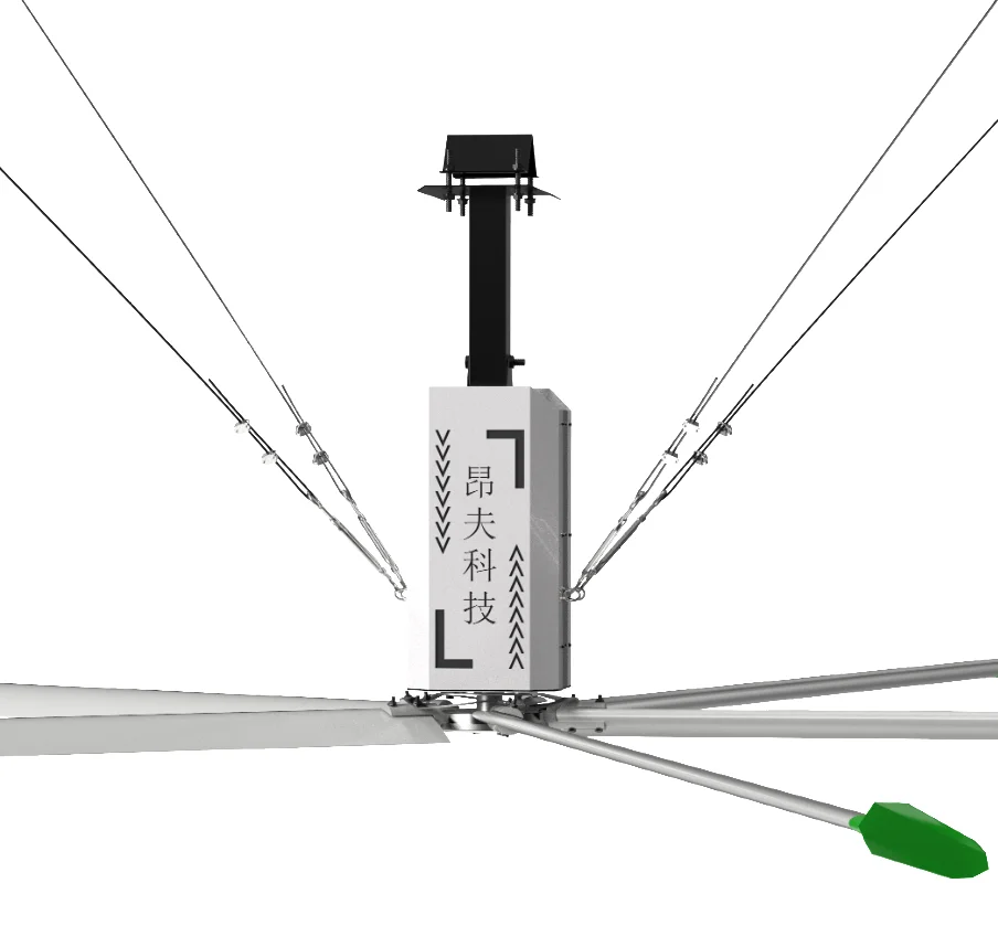
Hot weather Low Speed Big Wind Warehouse Industrial big Roof Ventilation HVLS Fans 